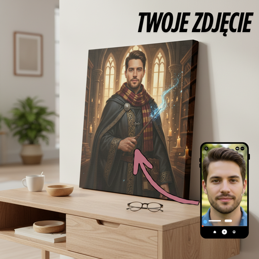 CZARODZIEJ Z HOGVARDU - TWÓJ ZACZAROWANY PORTRET