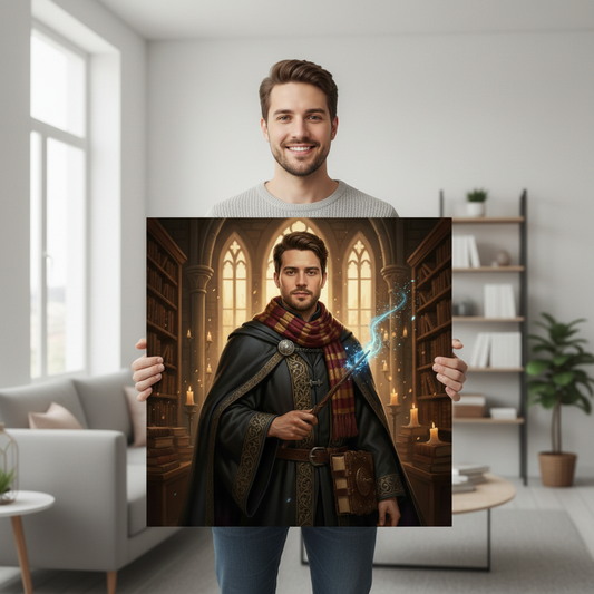 CZARODZIEJ Z HOGVARDU - TWÓJ ZACZAROWANY PORTRET